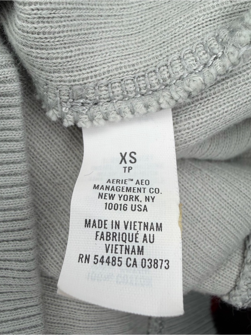 Aerie Hoodie Sweatshirt Women Size XS Green Cropped Ribbed Pullover Cotton - Picture 5 of 7